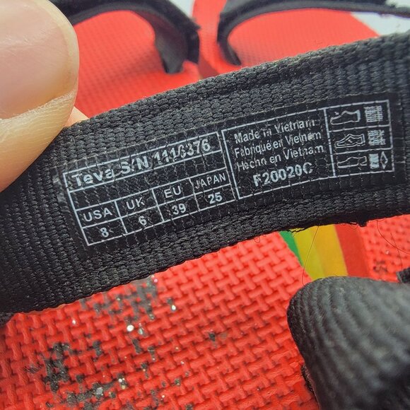 Teva Flatform Universal Womens 8 Rainbow Pride Platform Sandals 1116376 - Picture 7 of 13